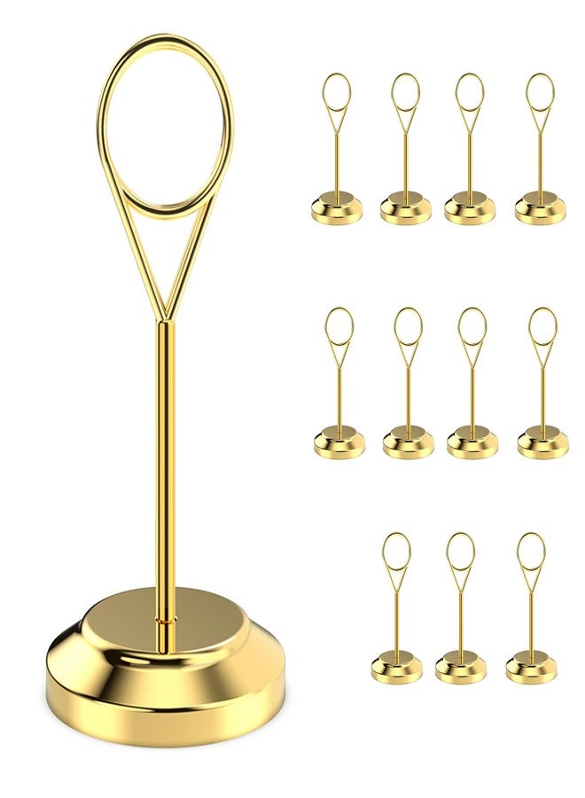 Radezon 12 Pcs 4inch Premium Table Number Holders, Place Card Holders, Sturdy Table Card Holders for Weddings, Birthday Party - Image 1